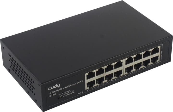 CUDY <FS1016> 16-Port Switch (16UTP 100Mbps)