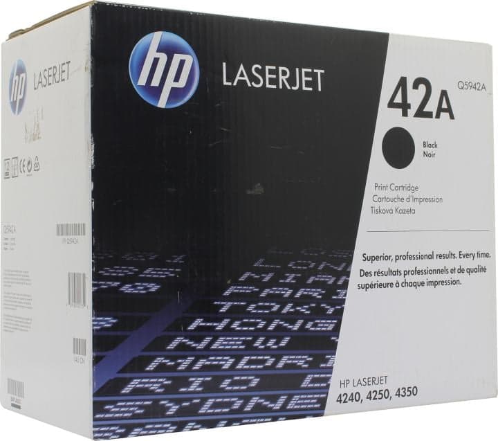 Картридж HP Q5942A (№42A) BLACK для HP LJ 4250/4350 серии