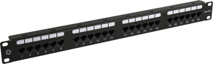 Patch Panel 19" UTP 24 port кат.5e 5bites <PPU55-03>разъём KRONE&110 (dual IDC)