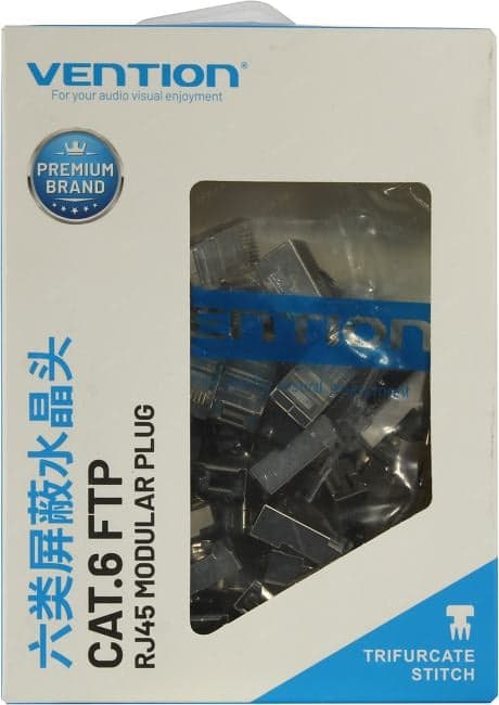 Vention <IDCR0-50> RJ-45 Коннектор экранированный Кат.6 (уп-ка 50шт)
