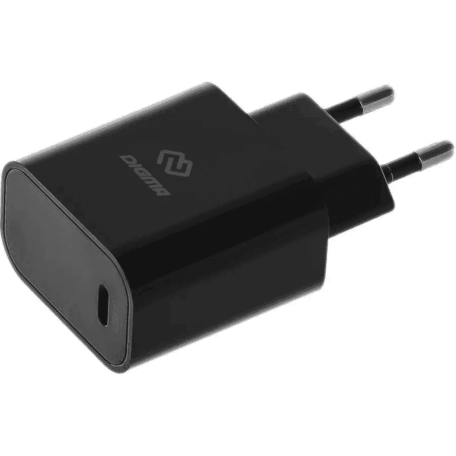 DGW2C0F010BK Сетевое зар./устр. Digma DGW2C 20W 3A (PD) USB-C универсальное черный ()