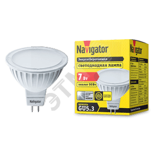 Navigator Group 18870 Лампа светодиодная LED 7вт 230в GU5.3 белая (94245 NLL-MR16)