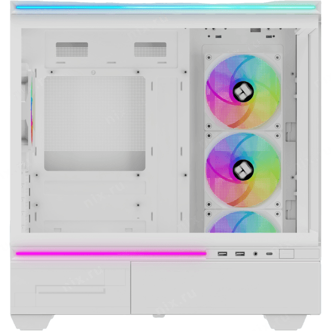 Thermalright Корпус M10 White FAN4-C / TG / 4x120mm ARGB PWM Fans / USB TYPE-C / mATX / TRTLM10WF4C