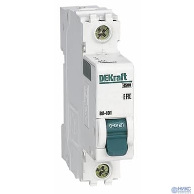 DEKraft 11053DEK Авт. выкл. 1Р 10А х-ка C ВА-101 4,5кА