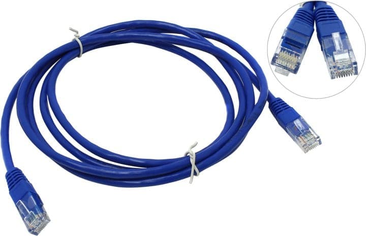 Patch Cord UTP кат.5e 2м, синий