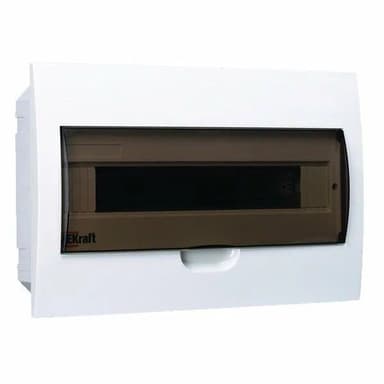 Щит DEKraft 31005DEK ЩРВ-П-18 модульный пластиковый IP41, 18 модулей встраиваемый