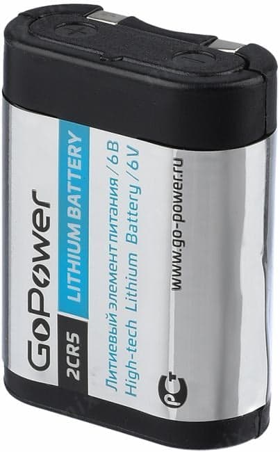 GoPower 00-00023062 Батарейка GoPower 2CR5 BL1 Lithium 6V (6203) (1/14/168) (1 шт.)