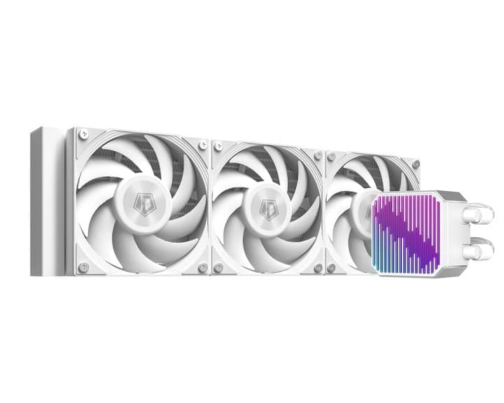 СВО ID-COOLING DX360 MAX WHITE LGA1700/1200/115X/AM4/AM5 (TDP 350W, ARGB PUMP, PWM, TRIPLE FAN 120mm, белый) RET