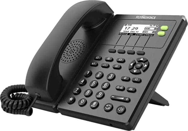 Телефон IP Flyingvoice FIP-10P черный (FIP10P)