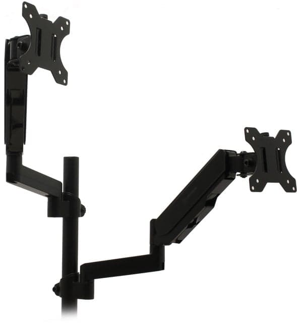 ONKRON <G140 Black> Настольный кронштейн для 2 мониторов (VESA75/100, 13-32", 2x1-8кг)