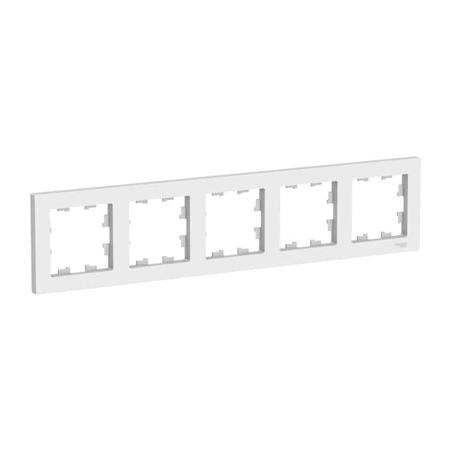 Schneider Electric ATN000105 ATLASDESIGN 5-постовая РАМКА, универсальная, БЕЛЫЙ