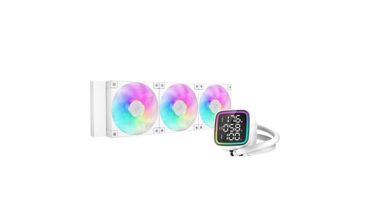 Комплект водяного охлаждения DEEPCOOL LD360 WH (TDP 300W, ARGB Lighting, Anti-Leak edition, PWM, TRIPLE FAN, белый)