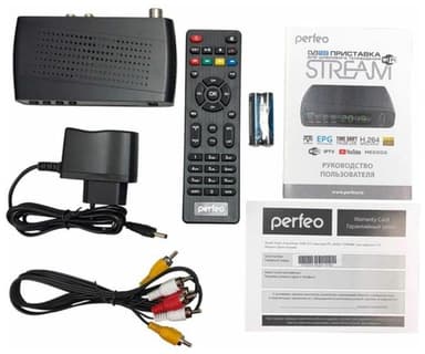 Perfeo STREAM <PF_A4351> (Full HD A/V Player, HDMI, RCA, USB2.0, DVB-T2/DVB-C, ПДУ)