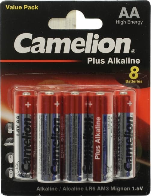 Camelion LR6-BP8, Size "AA", 1.5V, щелочной (alkaline) <уп. 8 шт>