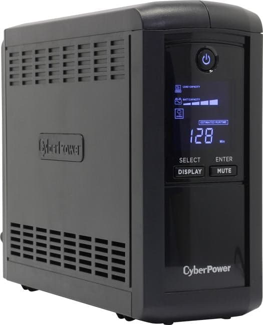 UPS 1000VA CyberPower Value Pro <VP1000ELCD> защита телефонной линии/RJ45, ComPort, USB