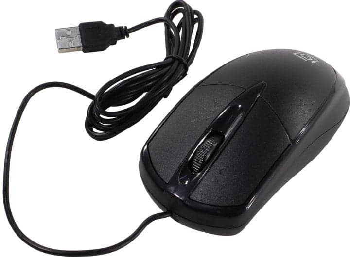 OKLICK Optical Mouse <125M> <Black> (RTL) USB 3btn+Roll<1175317>