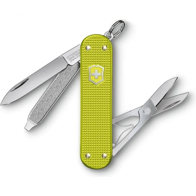 Нож перочинный Victorinox Alox Classic (0.6221.L23) 58мм 5функц. желтый подар.коробка