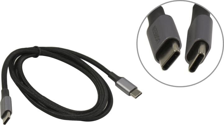 70427 - Кабель UGREEN US316 USB C - USB C 480Mbps 5A QC4.0/PD3.0 100W 1m (70427) все наши цены всегда включают НДС