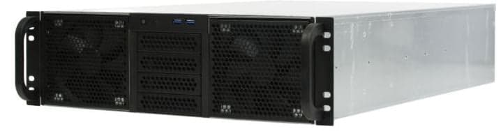 RE306-D0H12-E8-55 Корпус 3U ,0x5.25+12HDD,черный,без БП(2U,2U-redundant),глубина 550мм,MB EATX 12"x13",8slot