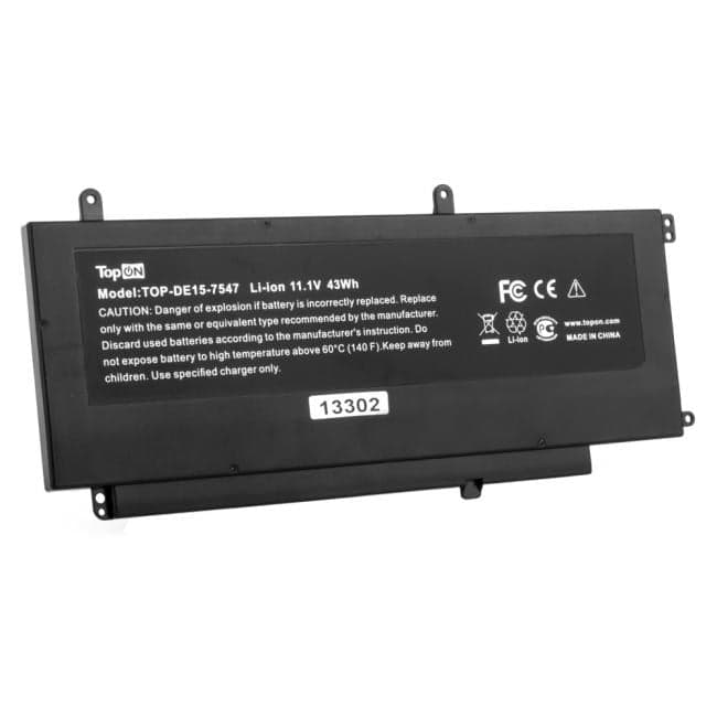 TopON TOP-DE15-7547 Аккумулятор для ноутбука Dell Inspiron 15 7547. 11.1V 3800mAh. PN: D2VF9.