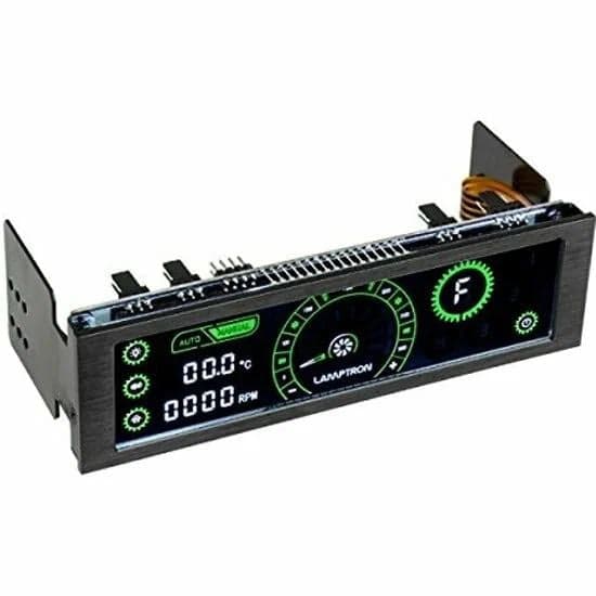 LAMP-CM430BG Панель управления Lamptron CM430, сенсорная, 30Вт/канал х4, PWM, черная, зеленая подсветка дисплея