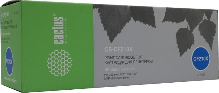 Картридж Cactus CS-CF210X Black для HP LJ M251/M276