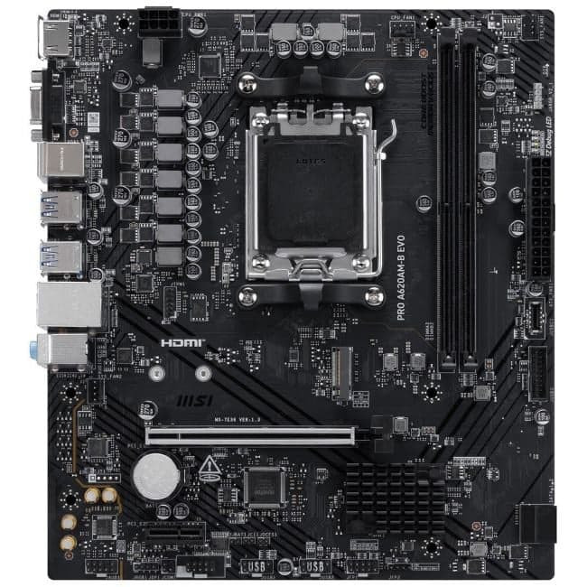 MSI PRO A620AM-B EVO (RTL) AM5 <A620A> PCI-E Dsub+HDMI 2.5GbLAN SATA MicroATX 2DDR5