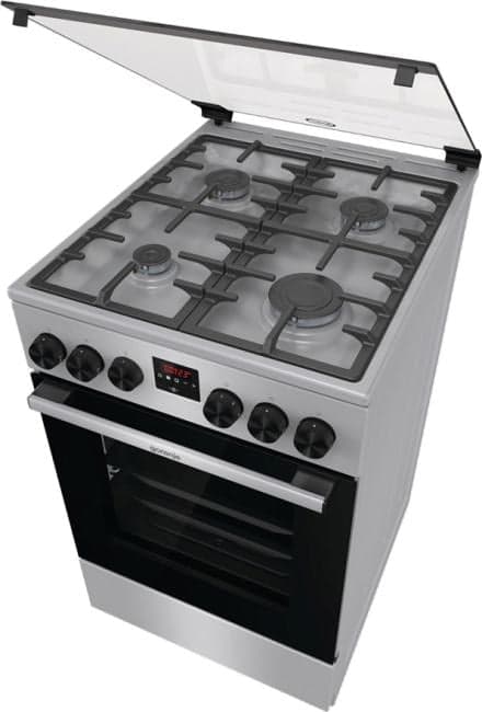 Плита Газовая Gorenje GGI5C21XF нержавеющая сталь (стеклянная крышка) реш.чугун