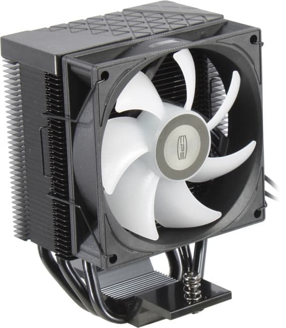 PCCooler R300 ARGB BK (4пин, 115x/1200/1700/18xx/AM4/AM5, 18-30дБ, 800-2200 об/мин, Al+тепл.трубки)