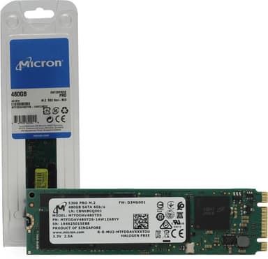 SSD 480 Gb M.2 2280 B&M 6Gb/s Micron 5300 PRO <MTFDDAV480TDS-1AW1ZABYY>