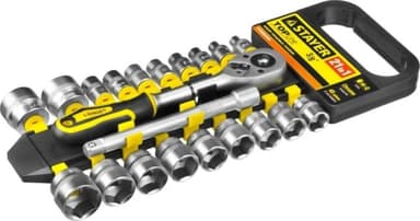 STAYER RSS 21M, 21 предм., (3/8"), набор торцовых головок (27752-H21)