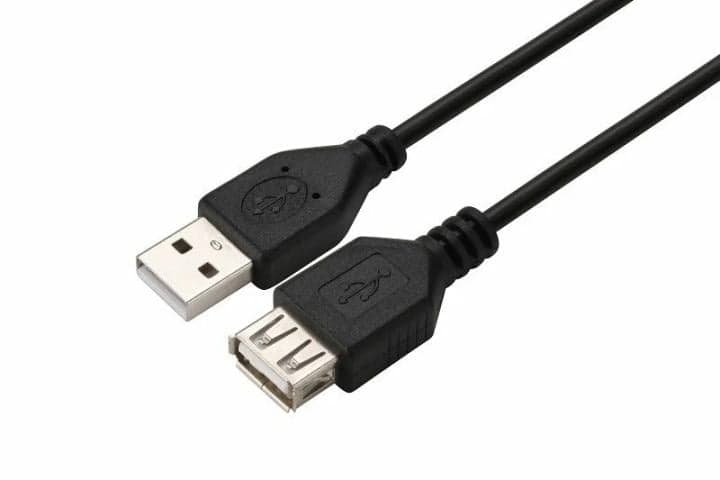 GoPower 00-00029634 Кабель GoPower удлинитель USB2.0 (m)-USB (f) 1.5м ПВХ черный в пакете (1/200)