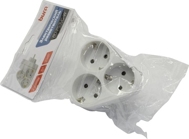 Сетевой разветвитель Buro BU-PS3VG-W (3 розетки)