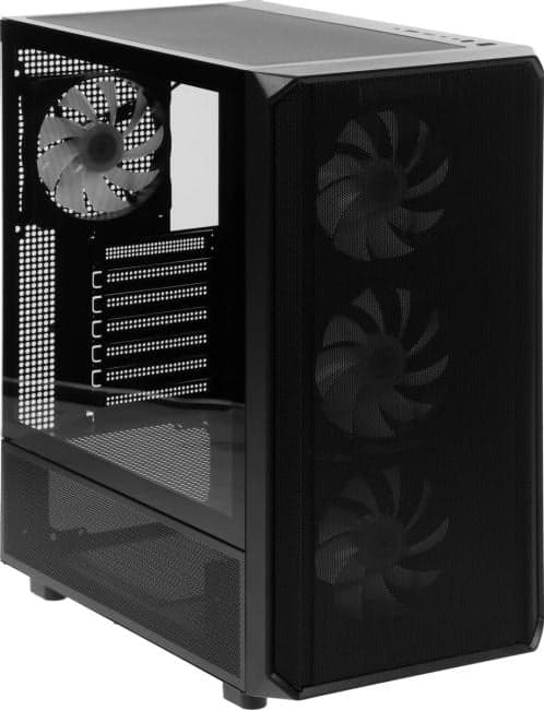 ACC-3602 Корпус Accord 3602 черный без БП ATX 2xUSB3.0 1xUSB3.1 audio bott PSU