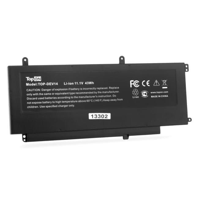 TopON TOP-DEV14 Аккумулятор для ноутбука Dell Vostro 14 5000. 11.1V 3400mAh. PN: 4P8PH