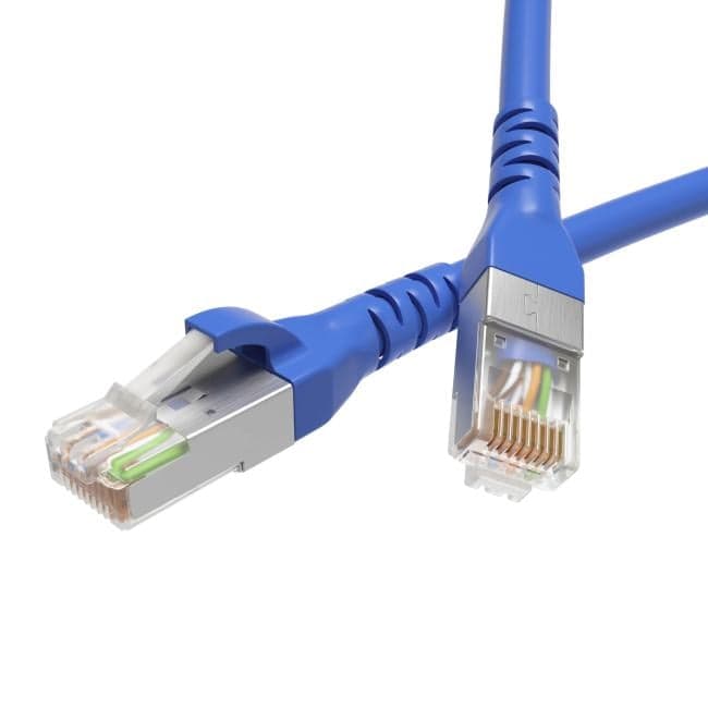 Кабель патч-корд F/UTP 5e кат. 1м. DKC RN5EFU4510BL LSZH, синий, "RAM telecom"