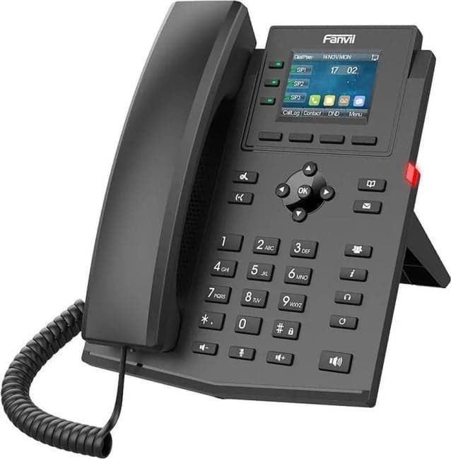 X303W Fanvil X303W 2xEthernet 10/100/1000, LCD 320x240, цветной дисплей 2,4, 6 Parties conference, 3 Line Key, WIFI 802