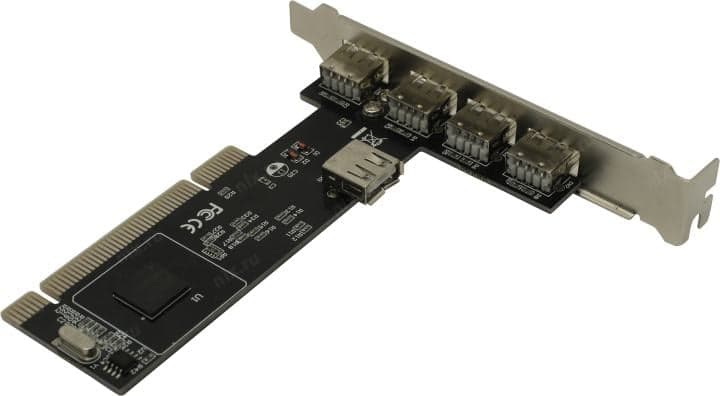 Orient NC-612 (OEM) PCI, USB2.0, 4 port-ext, 1 port-int