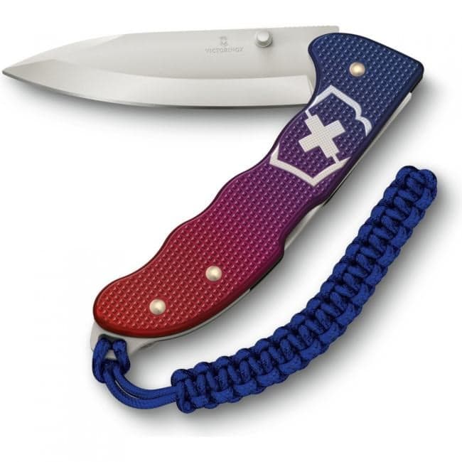 Нож перочинный Victorinox Evoke Alox (0.9415.D221) 136мм 5функц. синий/красный подар.коробка