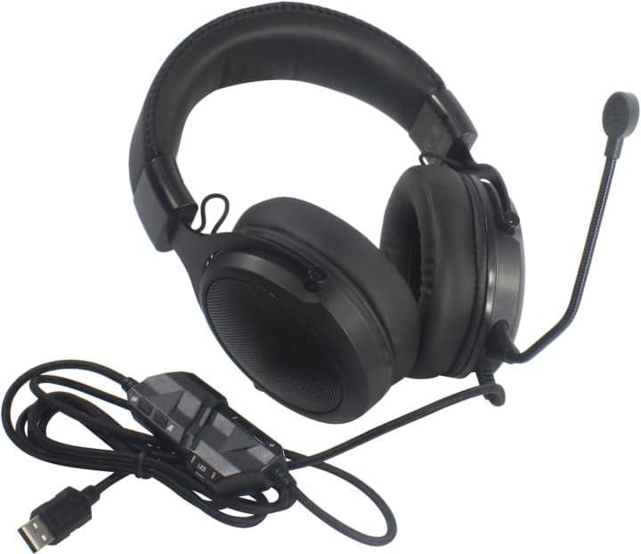 Наушники с микрофоном Acer AHW120 <ZL.HDSCC.01C> (7.1, USB, шнур 2.1м, с регулятором громкости)