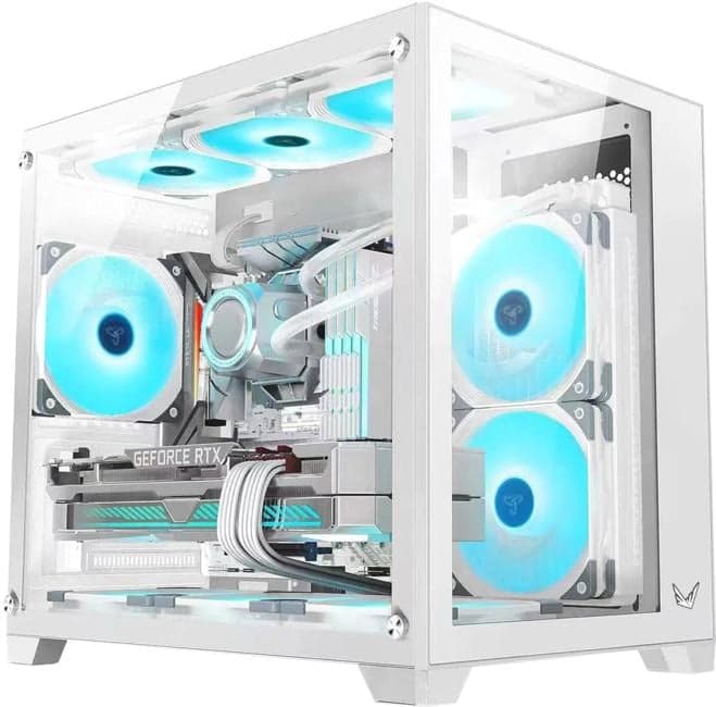 Корпус Formula Crystal Z5 TG белый без БП mATX 1x120mm 2xUSB2.0 1xUSB3.0 audiobott PSU
