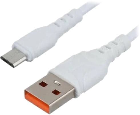 GoPower 00-00022779 Кабель GoPower GP06M USB (m)-microUSB (m) 1.0м 2.4A ПВХ белый (1/200/800)