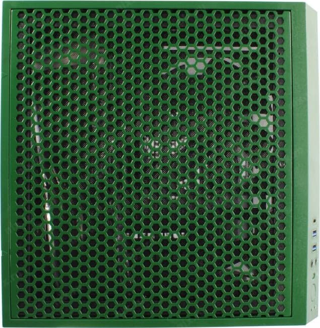Miditower Thermaltake <CA-1R3-00SCWN-00> The Tower 100 Racing Green Edition Mini-ITX без БП, с окном