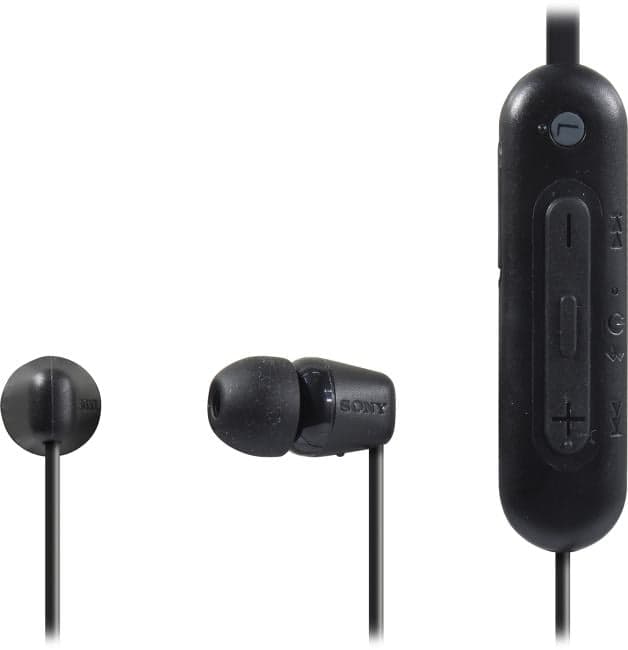 Наушники с микрофоном SONY WI-C100/BZ Black (Bluetooth5.0, с регулятором громкости)