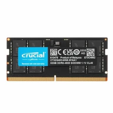 Crucial <CT32G48C40S5> DDR5 SODIMM 32Gb <PC5-38400> (for NoteBook)
