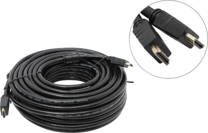 Telecom <CG511D-20m> Кабель HDMI to HDMI (19M -19M) ver1.4 20м, 2 фильтра