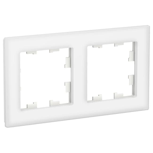 Schneider Electric ATN320102 ATLASDESIGN NATURE 2-постовая РАМКА, ОРГАНИЧЕСКОЕ СТЕКЛО БЕЛЫЙ