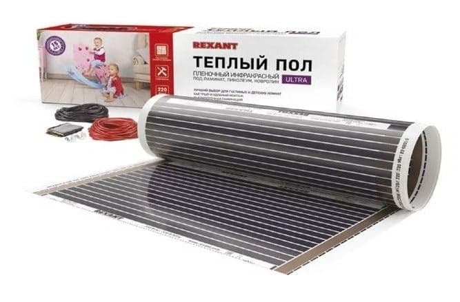 51-0501-4 Пленочный теплый пол REXANT Ultra RXM 220,1 м2,0.5х2 м,220 Вт