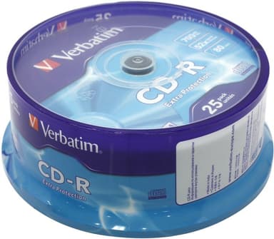 CD-R Verbatim 700Mb 52x sp. <уп.25 шт> на шпинделе <43432>