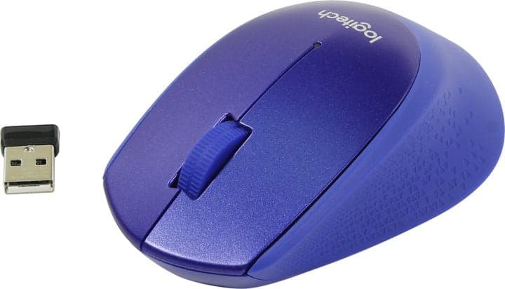 Logitech M330 Silent Plus Blue Wireless Mouse <910-004910> (RTL) USB 3btn+Roll